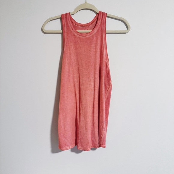 Lululemon - Coral Acid Wash All Tied Up Tank - Picture 1 of 9